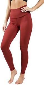 90 Degree By Reflex High Waisted Tummy Control Squat Proof 4-Way-Stretch Workout Leggings, Mars Haze, Large