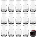 Auckyeer 15pcs Mini Wine Decanter Glasses Small Glass Carafe Set For Mimosa Bar Supplies Party (8.5oz)