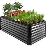 Best Choice Products 6x3x2ft Outdoor Metal Raised Garden Bed, Deep Root Box Planter for Vegetables, Flowers, Herbs, and Succulents w/ 269 Gallon Capacity