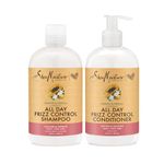 Shea Moisture Shampoo and Conditioner Shampoo For Women Papaya & Neroli All Day Frizz Control 384ml 2 Count