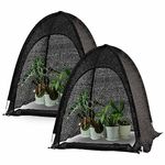 Porayhut Sunshade Cloth 36x36x39 inch,Pack of 2,Pop Up Shade Cloth for Plant in Backyard,UV Resisitant Plant Sun Shade.