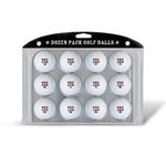 Team Golf NCAA Texas A&M Aggies Dozen Regulation Size Golf Balls, 12 Pack, Full Color Durable Team Imprint