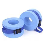 INIFLM 2 Pcs Foam Swim Aquatic Cuffs, EVA Foam Swim Aquatic Cuffs, Ankles Arms Belts with Quick Release Buckle, Water Aerobics Float Ring Fitness Exercise Set for Swim Training Fitness