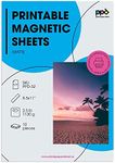 PPD 10 Sheets Printable Inkjet Magnetic Sheets Matte Finish Premium 11mil Thick Photo Paper Quality, Instant Dry and Water-Resistant 8.5x11 (PPD-32-10)