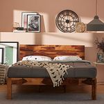 Wakefit Bed | King (78 X 72) Sheesham Wood Bed Without Storage, 3 Year Warranty | - Andromeda - Natural