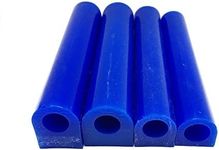 NIUPIKA Carving Wax Ring Tube for Making Rings Mold Hard Wax Blank Large Flat Side Tube Blue Color (All)