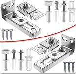 ATONG Bifold Door Hardware Repair Kit - 2 Pack Repair Replacement Parts for 7/8" to 1" Track, Folding Pocket Door Replacement Parts Set Include Top Bottom Pivots Bracket and Guide Wheel