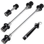 CyclingDeal Bike Bicycle Wheel Hub Non Quick Release Lock Skewers Set - Prevent Removing Wheels & Seatpost by Hands - with Tool