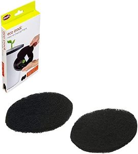 Chef'n EcoCrock Natural Charcoal Filter Refill Pack (2-Pack), Black, Dimensions - oval, approx. 6-1/2 x 5 inches, 3/8 inch thick