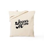 CafePress Soccer Mom Tote Bag Natural Canvas Tote Bag, Reusable Shopping Bag