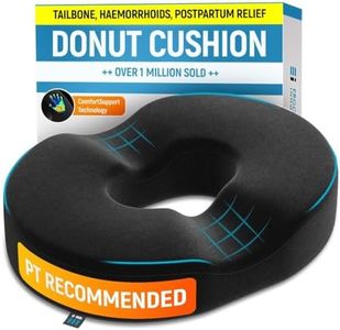 Donut Cushion for Coccyx Pain & Pressure Relief, Coccyx Cushion for Tailbone Pain and Hemorrhoids, Donut Pillow, Ring Doughnut for Office Chair, Wheelchair, Sciatica, Postpartum Pregnancy