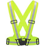 55 Sport High Visibility Adult & Junior Reflective Safety Vest - Yellow - S/M/L