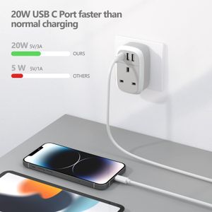 UK to Australia Plug Adapter with USB-C – Travel Power Converter