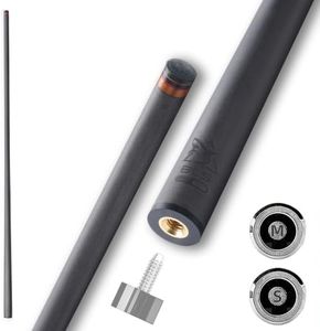 BlkCueShark 29" 5/16 * 18 Carbon Pool Cue Shaft (Single), 10 Layered 10.5mm,11.8mm,12.4mm.12.5mm.12.9mm,Pro Taper Low Deflection Performance, Durability and Smooth to Control