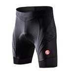 Souke Sports Men's Cycling Shorts Padded Bicycle Riding Half Pants Bike Biking Cycle Tights Black