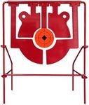 Atflbox 5 in 1 Pellet Gun Resetting Target, Heavy Metal Spinning Airgun Rifles and BB Gun Shooting Target for Outdoor and Backyard, Rated for .177 .20 .22 Caliber