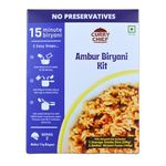 CurryChief Ambur Biryani Kit, Includes Biryani Paste + Seeraga Samba Rice, Just add Protein & Water to cook, Biryani Masala, 100% Natural, 100% Home Ingredients, No Preservatives, No Added Flavors, Makes 1 KG Biryani, Serves 2