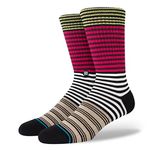 Stance Crew Diatonic Socks, Magenta, Large