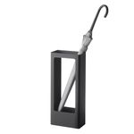 YAMAZAKI 4929 TOWER Slim Umbrella Stand, black, Steel/Silicone, Minimalist, 22 x 12 x 50 cm
