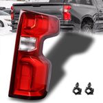 Nakuuly LED Tail Light Assembly Compatible With 2019-2023 Chevy Silverado 1500 Right Passenger Side LED Style Taillights Brake Rear Lamp with Bulb and Harness (Only Fit Factory Led Model)