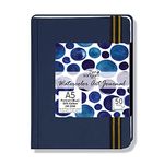 Zen Sangam Express your Mind A5 Watercolor Art Journal Portrait 245 GSM Cotton Cold Pressed Watercolour Book (21x14.8cm, Blue) - 50 Pages