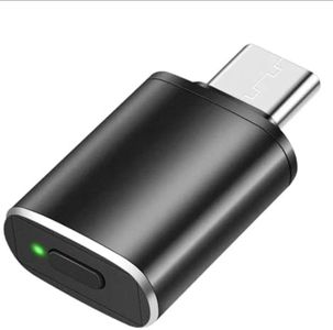 TECHWIBE USB-C Mouse Jiggler with 3 Modes (Jitter/Swipe/Slide) – Undetectable Mouse Mover, Plug & Play, Metal Shaker, Driver-Free, Long-Press On/Off, Keeps PC/Laptop Awake