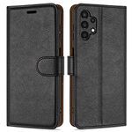 Case Collection for Samsung A13 Phone Case - Leather Folio Flip Kickstand Shockproof Cover with RFID Blocking Card Slots Wallet for Samsung Galaxy A13 Case Black