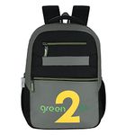 GREEN2GO Magellan Grey/black Trendy And Youthful Backpack Fits Upto 17" Laptop GRS Certified Recycled Polyester Water Repellent Fabric With 28Litres Capacity