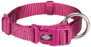 TRIXIE Nylon Collar For Dogs With Adjustable, Strain-Relieved Buckle, Looks Elegant At The Same Time Makes Them Feel Comfortable, S-M, Orchid,23 cm,W_4.5 cm