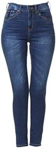 Little Vintage Girls Wax Women's Jeans Butt I Love You Push-Up Ankle Length Skinny Whiskers 1 Button 28" Inseam