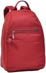 Hedgren VOGUE SMALL Backpack – Rear Zip Main Access, Padded Tablet Pocket, RFID-Blocking Security, Adjustable Straps & Water-Repellent Nylon - 5.86 L - Sun Dried Tomato (Red)