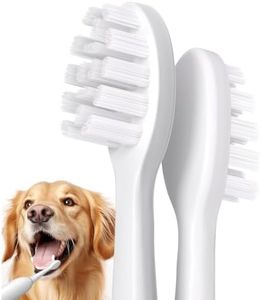 LOOBANI Dog Tooth Brush Replacement (White)