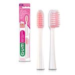 GUM Sensitive Clean Sonic Toothbrush Brush Head Refills, 2 Refills