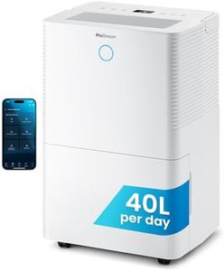 Pro Breeze Luftentfeuchter mit App & WLAN, 20L in 24h Entfeuchtungsleistung - Luftentfeuchter elektrisch mit Wäschemodus, Feuchtigkeitssensor, Timer - Gegen Schimmel - Entfeuchter Dehumidifier