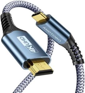 Cable USB C a HDMI 4K -2M, Hdmi to USB C Cable [Gold Plated Plugs] Cable Tipo C a Hdmi Compatible con Thunderbolt 4/3, iPhone 15 Pro/Max, MacBook Pro/Air, iPad Pro/Air, iMac, Galaxy S23/S22/S21