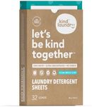 Kind Laundry - Laundry Detergent Sheets, Travel Natural Laundry Detergent Alternative, Chemical-Free Laundry Soap Sheets, Pre-Cut Laundry Detergent, 32 Detergent Sheets, Ocean Breeze, Pack of 1