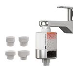 WaterScience Cleo Hard Water Softener for Tap and Shower | Water Softener for Home | Hard Water Filter for Tap - CLEO-SFU-423