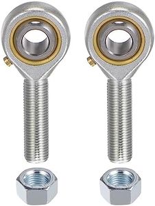 uxcell 2pcs POSB6 Male Rod End Bearing 3/8 Inch Bore and 3/8-24 Right Hand Thread, Self-Lubricating Joint Rod Ends, Includes Jam Nut