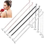 Azonelife Rhinestone Bra Strap, 3 Pairs Adjustable Bra Shoulder Straps Non-Skid Bra Belt Removable Bra Straps Replacement for Women Girls