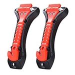 Car Safety Hammer, Car Emergency Escape Tool with Seat belt Cutter and Car Window Glass Breaker, Car Seatbelt Cutter 2 Pack