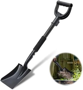 Shovel, Garden Shovels for Transferring, 31” Flat Square Spade Shovel, Small Short Shovels for Digging, Gardening, Trenching, Landscaping, Metal Scoop Shovel with D-Handle, Comfort Grip, Anti-Rust