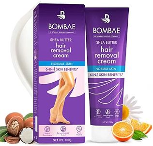 Bombae Shea Butter Hair Removal Cream For Women | Suitable For Sensitive Skin, For Body, Legs, And Bikini Line With Citrus Aroma | No Smell, No Darkening, No Drying
