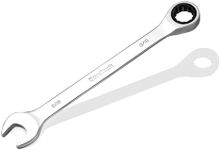 DURATECH 9/16" Ratcheting Combination Wrench, SAE, 72-Tooth, 12-Point, CR-V Constructed with Mirror Polish