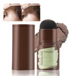 Wazdorf Natural Hairline Powder, Hair Shading Sponge Pen, Hairline Shadow Powder Stick, Quick Hair Root Touch-Up, Paired With 2 Pairs Of Eyebrow Stamp (Light Brown)