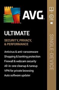 AVG Ultimate 2024 | Antivirus+Cleaner+VPN | 1 PC, 2 Year Subscription [Download]