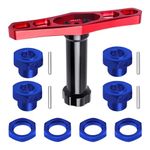 GoHobby RC 17mm Hex Wheel Adapters & Wrench Set for 1/8 Scale Monster Trucks and Off-Road Buggies