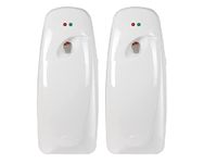 Automatic Air Freshener Spray Dispenser (2-Pack) Wall Mounted or Free Standing, Commercial and Home Use, Multiple Time Scent/Mist Release Settings for Room/Restroom Sprayer (White)