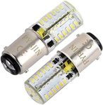 Ba15d 12V 1142 Led Light Bulbs, PYJR Two Contact Base Bayonet, 5W Equivalent To 35W, Made of silicone, quite robust and waterproof, Cool White 6000K, For Rv, Boat, Caravan, Sewing Machine.(Pack Of 2)