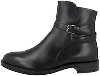 ECCO Women's Sartorelle 25 Mid Cut Buckle Ankle Boot, Black, 9 US