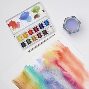 Winsor & Newton Cotman Watercolour Pocket Set – 12 Half Pans